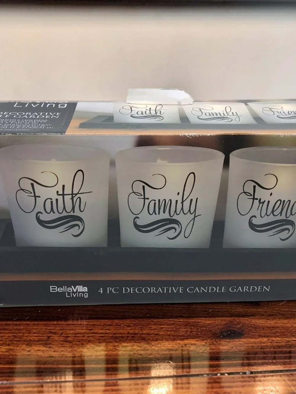 New Bellavilla 4 pc decorative candle garden 3.75
